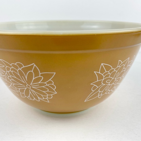 Pyrex Woodland Brown 1.5 Quart 402 Med Mixing Nesting Bowl, Vintage USA - Picture 2 of 8